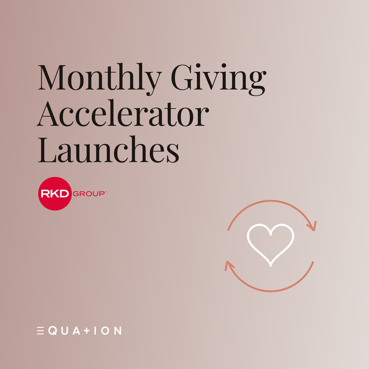 monthly giving accelerator launches with rkd group